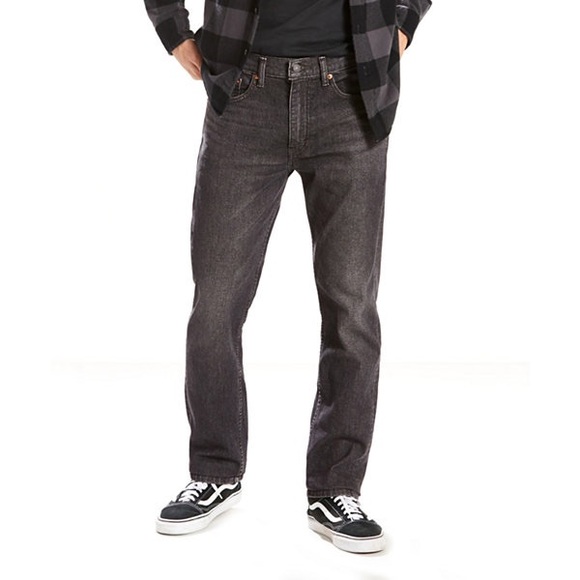 Levi’s 505 Straight Leg Jeans Black - Picture 1 of 6